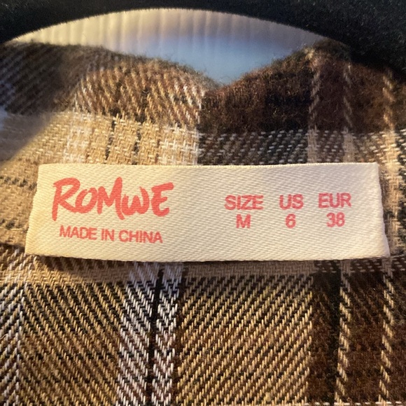 ROMWE Plaid Shirt - Picture 4 of 5